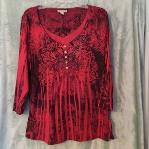 3/4 sleeve Energe top. XL